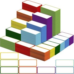 480 Pcs Magnetic Dry Erase Labels, Reusable Blank Strips for Whiteboards Clas…