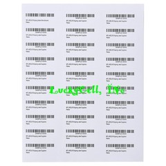 30000 Laser/Ink Jet Self Adhesive Labels 30up / 30 Labels Per Sheet /1000 Sheets