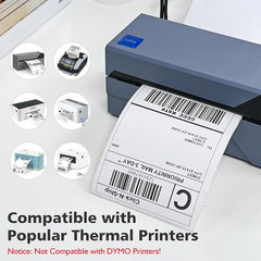 4″x6″ Thermal Shipping Labels – 2400 Labels, Compatible with Zebra & Rollo Print