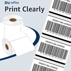 4X3 500 Labels Direct Thermal for Zebra LP 2844 2442 GK420T GX420T Eltron ZP450
