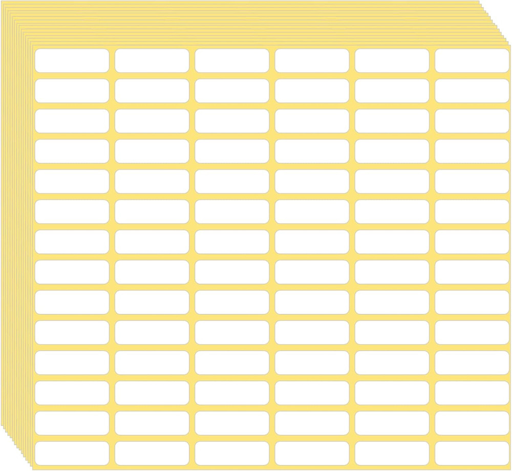 1680 Pcs Matte White Labels Blank Stickers Small Sticky Labels Removable Price T