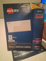 2 Pack Avery 18167 Easy Peel White Return Address Labels Laser Inkjet 1600 Total
