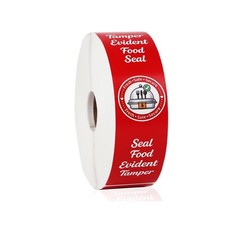 500 Pcs Tamper Proof Stickers 1.5″x6″ – Food Seal Labels for Pizza, Coffee, Take