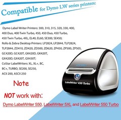 8 Rolls Multipurpose Label Compatible for Dymo LabelWriter 30334 2-1/4″ x 1-1/4″