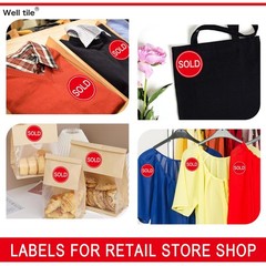 2 Inch Sold Stickers Fluorescent Red Sold Labels – Sold Point of Sale Pricing…