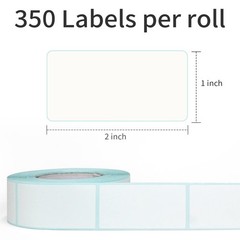 350 Stickers Dissolvable Food Labels 1×2 inch for Containers 350 Labels Per Roll