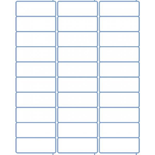 30000 2.625 x 1 Laser Ink Adhesive Labels Address Ship 30 Per Sheet 1 x 2 5/8