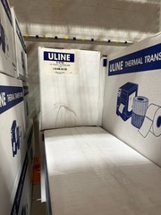 NEW Uline S-6792 5×3 Thermal Transfer Labels – Case of 4 Rolls (7,200 Total)