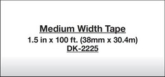 Continuous Length White Paper Tape DK2225