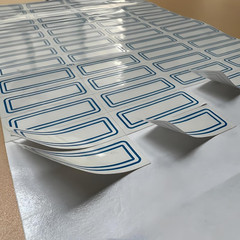 3400 Pack 1.1″ x 0.5″ Small Blue Border White Labels Stickers for Writing, Price