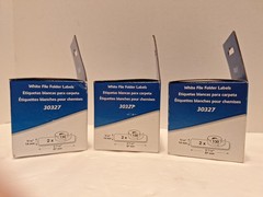 Lot Of 3 DYMO Labels 30327 9/16 X 3 7/16 130 Each New In Box Read Desc See Pics