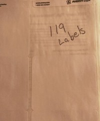 Avery 8164 White Shipping Labels Inkjet 3 X 4 Inch 119 Stickers