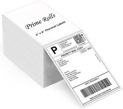 4×6 Fanfold Direct Thermal Shipping 500 Labels Stack Water & Oil Resistant Zebra