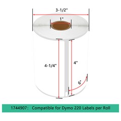 50Rolls 220 Shipping Labels for DYMO 1744907 LW 4XL Direct Thermal 104mm×158mm