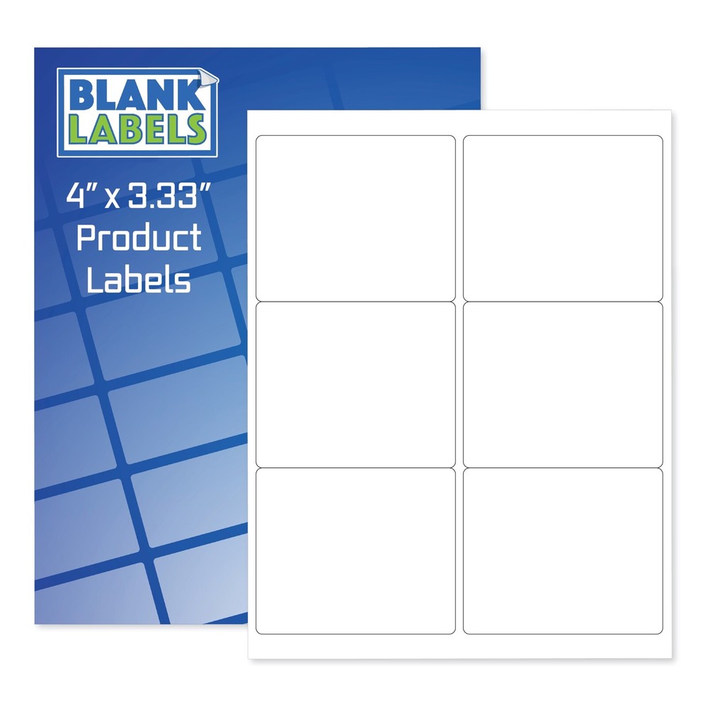 600 Beer Bottle Labels Blank 4 x 3.33 Laser / Ink Jet Printer Stickers Home Brew