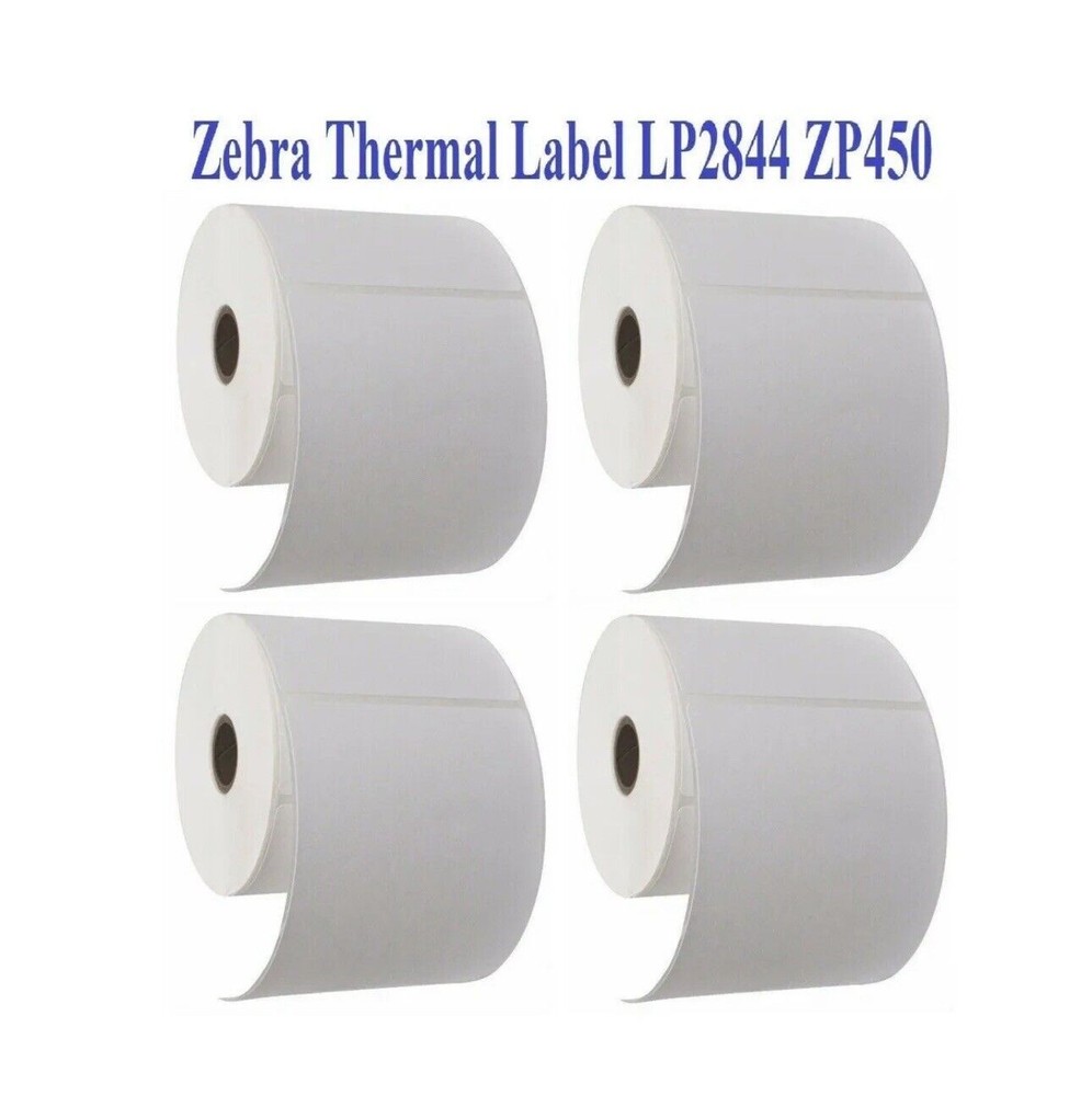 4 Rolls 4″X6″ Zebra 2844 Eltron ZP450 Direct Thermal Shipping Labels 1000 PCS