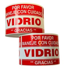 3×5 Vidrio Maneje Cuidado Labels Spanish Fragile Glass Pallet 2 RLS of 500 EA