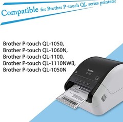 2 Rolls DK2243 Continuous Labels for Brother QL-1100 4″ x 100ft With Cartridges