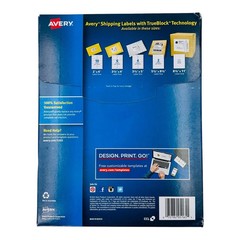Avery Full-Sheet Printable Shipping Labels, 8.5 x 11 Customizable Stickers 5165