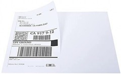 8.5″ x 5.5″ Half Sheet Self Adhesive Shipping Labels for Laser & Inkjet Print…