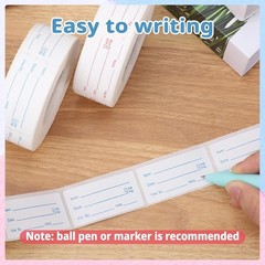 4000 Count Food Labels in Two Colors – Removable 1×2 Inch Stickers for Freezer