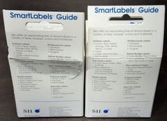 Lot Of 2 Seiko SLP-FLW File Folder Labels White 14mm X 87mm 520 Labels Total