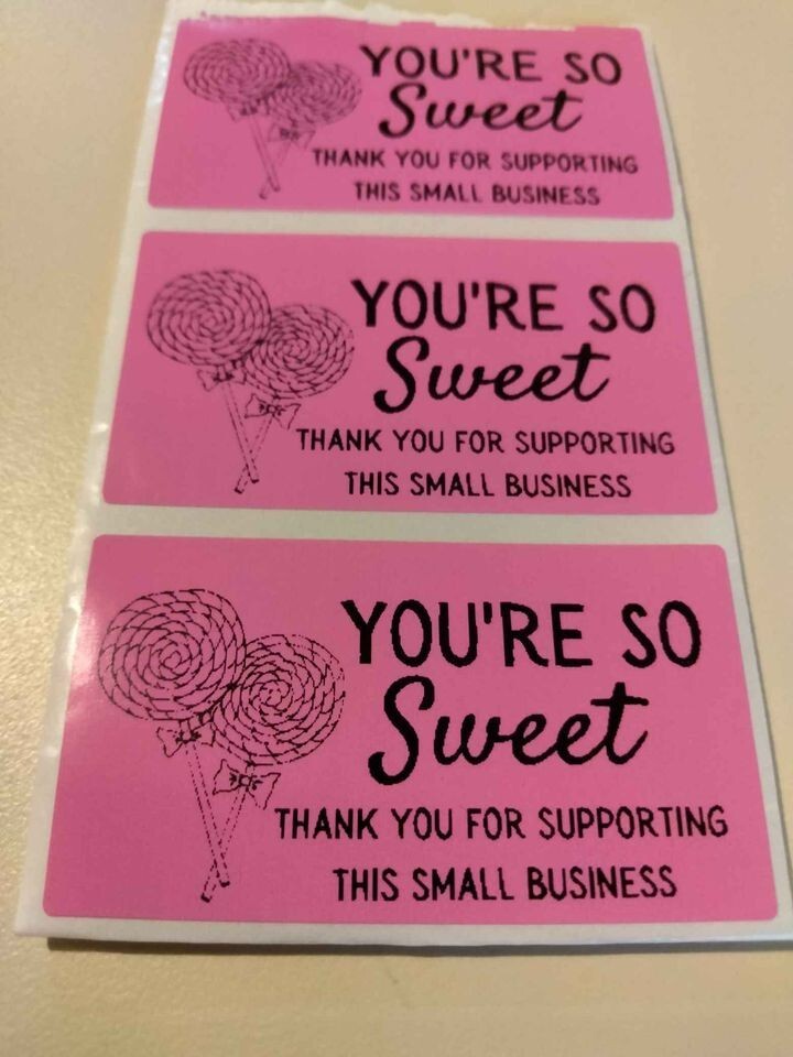100 So Sweet- Shipping Labels Thermal Packaging Stickers 2.25″x1.25″