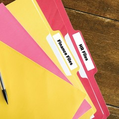 White File Folder Labels – 3.4375″ x .667″ – Laser/Inkjet Compatible – (30 pe…