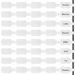 40 Pcs Reusable Cable Cord Wire Labels, Cable Labels Wire Tags Easy Write-On …