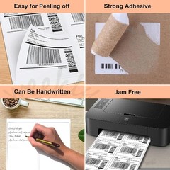 10000 8.5 x 11 Shipping Labels 1UP 2UP 6UP 10UP 30UP Per Sheet Self Adhesive US