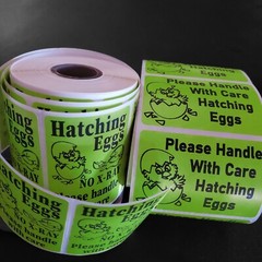 1000 2″ x 3″ Handle with care Hatching Eggs shipping labels sticker U pick