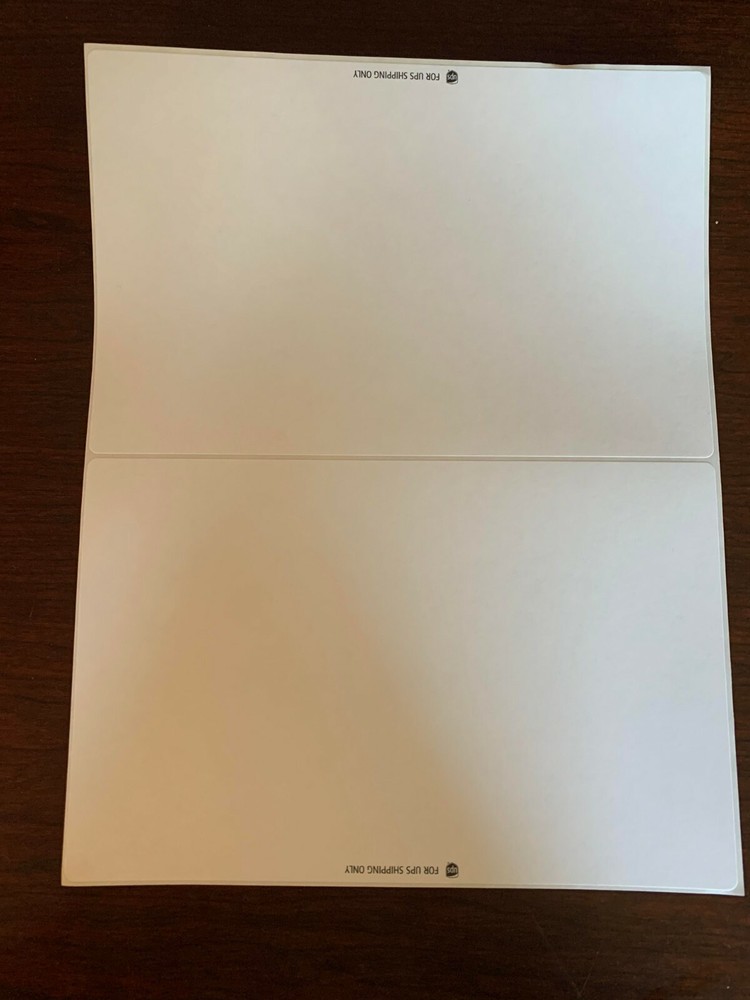 40 Self-adhesive Shipping Labels Round Corner on 20 Sheets for UPS