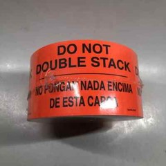 Tabbies Neon Red 3″x5″ DO NOT Double Stack Bilingual Shipping Stickers 500/Roll
