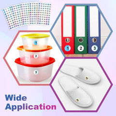 20 Sheets Number Stickers (Numbers 1-300), Self Adhesive Label Laser Stickers Wa