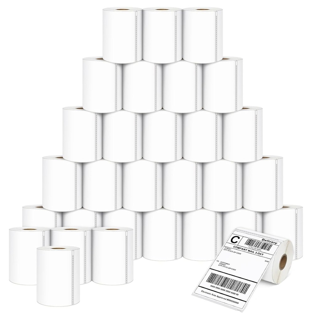 L LIKED 30 Rolls Shipping Labels 4×6 for Dymo Rollo