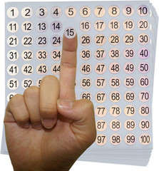 1-100 Reflective Laser Number Stickers Labels 10 Sets 1000 Self Adhesive round S