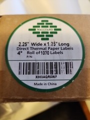2.25 x 1.25 Shipping Thermal Labels – White 4 Rolls, 4000 Labels