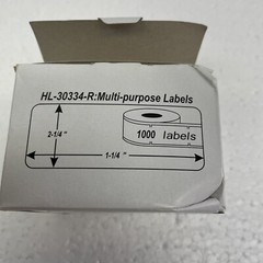 DYMO LW 30334-R : REMOVABLE Multipurpose Labels – (1) Roll of 1000 – FREE SHIP