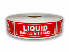 Liquid 1″x3″ Labels 500 Pcs Handle with Care Fragile Adhesive Stickers
