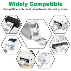 4×6 Inch Label , Direct Thermal Label, -Adhesive & Waterproof, with Zebra, Ro…