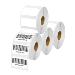 4Rolls Compatible DYMO 30334 Multipurpose Barcode Labels 2-1/4″ x 1-1/4″ LW450
