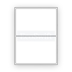200 Shipping Labels 8.5×5.5 Half Sheets Self Adhesive 2 Per Sheet – EcoSwift