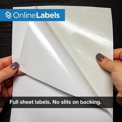 Full Sheet Sticker Paper 8.5″x11″ White Matte for Cricut & Silhouette, 100 Pack