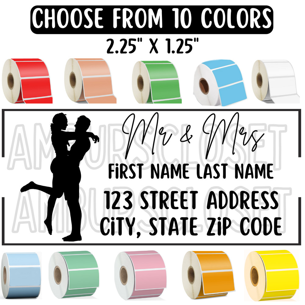 50 RETURN ADDRESS MAILING LABELS 2.25″×1.25 ENVELOPE STICKERS SCRATCH RESISTANT
