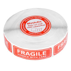 Fragile Stickers – 1″X 3″ Strong Adhesive Fragile Labels 1 Roll/1000 Labels(Hand