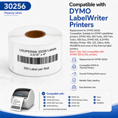 Large White Shipping Labels For Dymo 30256 2-5/16″ x 4″ Label Writer SE300 SE450