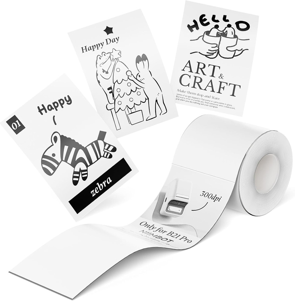 Photo Papers Only for B21 Pro 300DPI Label Maker, Thermal Picture Labels Good…