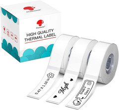 D30 Labels, 3/8″ X 1 1/2″ (12Mm X 40Mm) 160 Labels/Roll, D30 Label Tape Compatib