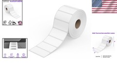 1,000 Pack of 2×1 Thermal Barcode Labels for Shipping and Inventory