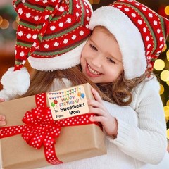 300Pcs Birthday Name Sticker 50x38mm Adhesive Wrapping Label for Packaging